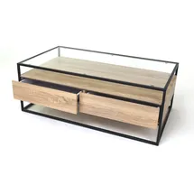 Concept Bozen II Eiche Sonoma glasklar 110 x 42 x 60 cm