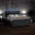 vidaXL Boxspringbett 180 x 200 cm Dunkelgrau