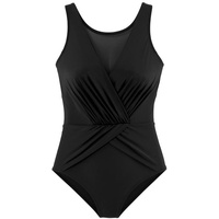 LASCANA Badeanzug Damen schwarz Gr.52 Cup D