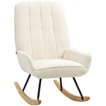 Homcom Schaukelstuhl mit Sherpa-Vlies Stillsessel Schwingsessel für Wohnzimmer, Sessel, Schaukelstühle