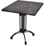 deluke Bistrotisch 70 x 70 x 61 cm Schwarz