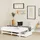 Homestyle4u Holzbett 140 x 200 cm Weiß