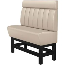 Gastro Hochbank | Creme | B:H 180 x 158 cm | Gestreift | Leder | Bistro Hochbank, Thekenbank