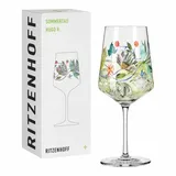 Ritzenhoff & Breker RITZENHOFF Aperitifglas 500 ml – Serie Sommertau – Motiv Nr. 8 mit Kolibriillustration – Made in Germany