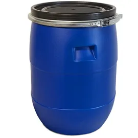 plasteo 60 Liter Weithalsfass Blau
