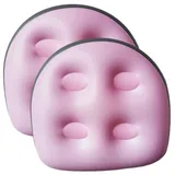 Jorzer 2 Stück aufblasbarer Sitzerhöhung 18,5x14,6x5,9 Zoll Spa & Rückenstütze Aufblasbarer Whirlpoolsitz mit Saugnapf Whirlpoolsitz PVC Whirlpool-Sitzerhöhung Stil 3