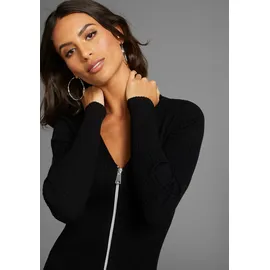 LAURA SCOTT Longstrickjacke Schwarz 40/42