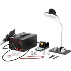 Stamos Germany Stamos Soldering Set Lötstation mit integriertem Labornetzgerät + Zubehör