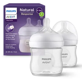Philips Avent Natural Response - Babyflasche 125ml, langsame Durchflussrate - SCY900/02