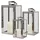 Mojawo 3er Set Edelstahl-laternen 30/40/53cm-dmc8113e