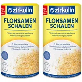 Zirkulin Flohsamenschalen, reich an hochwertigen Ballaststoffen, vegan, glutenfrei geschmacksneutrales Nahrungsergänzungsmittel zur Unterstützung der natürlichen Verdauung, (2 x 250g)