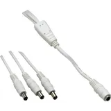 VOLTCRAFT Stecker Niedervolt-Buchse - Niedervolt-Stecker 5,5 mm 2,1 mm 0,35 m 1 St.