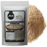 Flohsamenschalen 500 g gemahlenes Pulver - natürliche Ballaststoff gemahlen Psyllium Husk powder - vegan - Low Carb - Ballaststoffreich - ohne Zusätze - Ersatz für Mehl in Keto-Diät