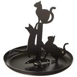 Kikkerland Black Cats Jewelry Stand