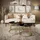 lookway LORI Gold/Schwarz Glas 70 x 47 cm