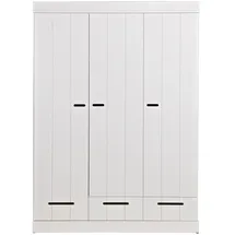 Woood Kleiderschrank Connect 140 x 195 x 53 cm Weiß