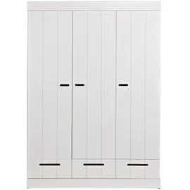 Woood Kleiderschrank Connect 140 x 195 x 53 cm Weiß