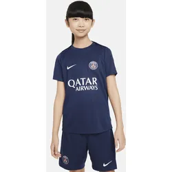 Paris Saint-Germain Academy Pro Nike Dri-FIT Kurzarm-Fußballoberteil aus Strickmaterial (ältere Kinder) - Blau, XL