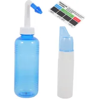 minkissy Tragbare Nasendusche Nasenreiniger Waschflasche Kunststoff Haushalts Bewässerungsflasche Für Erwachsene Kinder Mit Düse Zur Nasenhöhlenreinigung