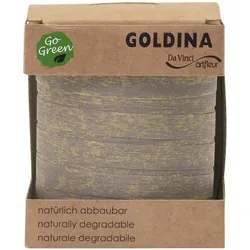 Geschenkband/Ringelband biologisch abbaubar 100 Meter Glimmer Silber