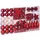 CASARIA Deuba Weihnachtskugeln 102er Set Christbaumkugeln Weihnachtsbaumkugeln Weihnachtsbaumschmuck Rot