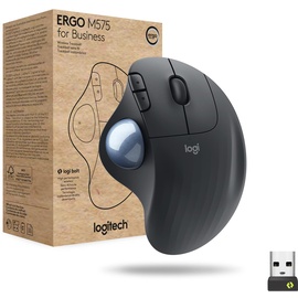 Logitech Ergo M575 for Business, schwarz, Logi Bolt, USB/Bluetooth (910-006221)