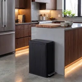 Songmics Mülleimer Küche 50 l Schwarz