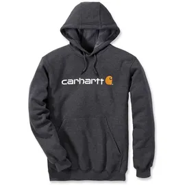 CARHARTT Logo Loose Fit Kapuzenpullover - Carbon Heather - S