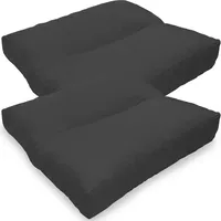 Nyvi Loungekissen SunLounge Outdoor 40x40 cm Anthrazit 2er Set