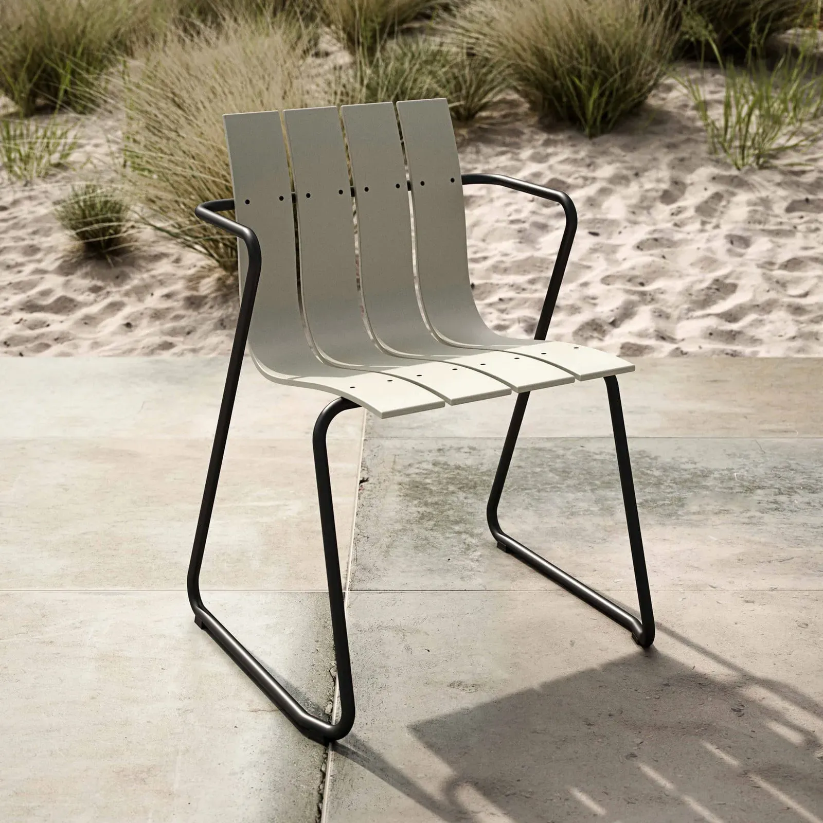 Außenleuchte MATER, Ocean, Beige, für Terrasse, Kunststoff, Design - 60 - 81