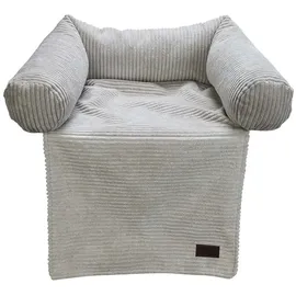 Designed by Lotte Hundekissen Ribbed 50 x 45 cm grau