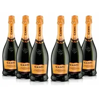 Canti - Prosecco D.O.C. Extra trocken Millesimato Wein, italienische Glera-Rebsorte aus Veneto, fruchtiger und blumiger Geschmack, 6x750 ml