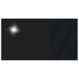 Artland Küchenrückwand »Uni schwarz glänzend«, (1 tlg.), Alu Spritzschutz mit Klebeband, einfache Montage, schwarz B/H: 120 cm x 65 cm