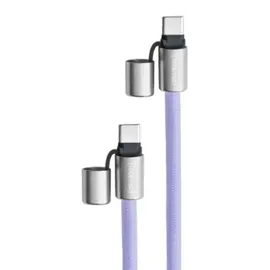 Intenso USB-C® Kabel USB 2.0 USB-C® Stecker, USB-C® Stecker 1.65 m Lila Handykette 7991003 Datenkabel, Ladekabel