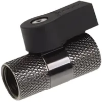 Alphacool 2 Wege Kugelhahn G1/4 - schwarz