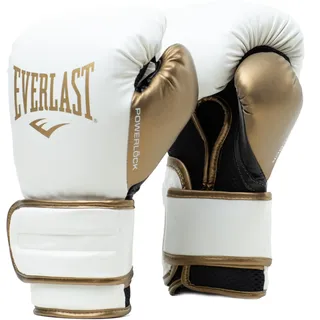 EVERLAST Powerlock 2R Kunstleder-boxhandschuhe - White – Gold - 16 oz