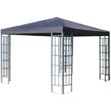 Quick Star Rankpavillon, Grau, Metall, 300x256x300 cm, Sonnen- & Sichtschutz, Pavillons & Pergolas