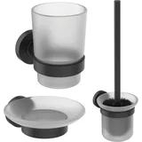 Ideal Standard Badaccessoire-Set Schwarz