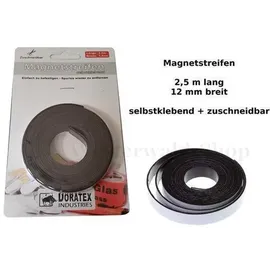 CANISI Magnetstreifen 2,5 m selbstklebender Magnet Magnetband Klebestreifen