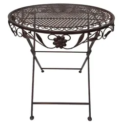 Lex Terrassen Set Gartenset Bistroset Sitzgruppe Gartenmöbel klappbar Deko braun 3tlg. : Braun