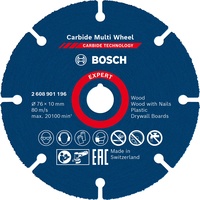 Bosch Professional Expert Carbide Multi Wheel Trennscheibe 76mm, 1er-Pack