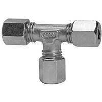 Riegler T-Verschraubung, Rohr-Außen- Ø10 mm, Stahl verzinkt, V 137