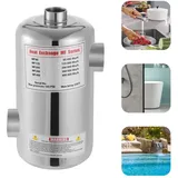 Edelstahl Schwimmbadheizer Wärmepumpe Wärmetauscher Pool Schwimmbad Heizung