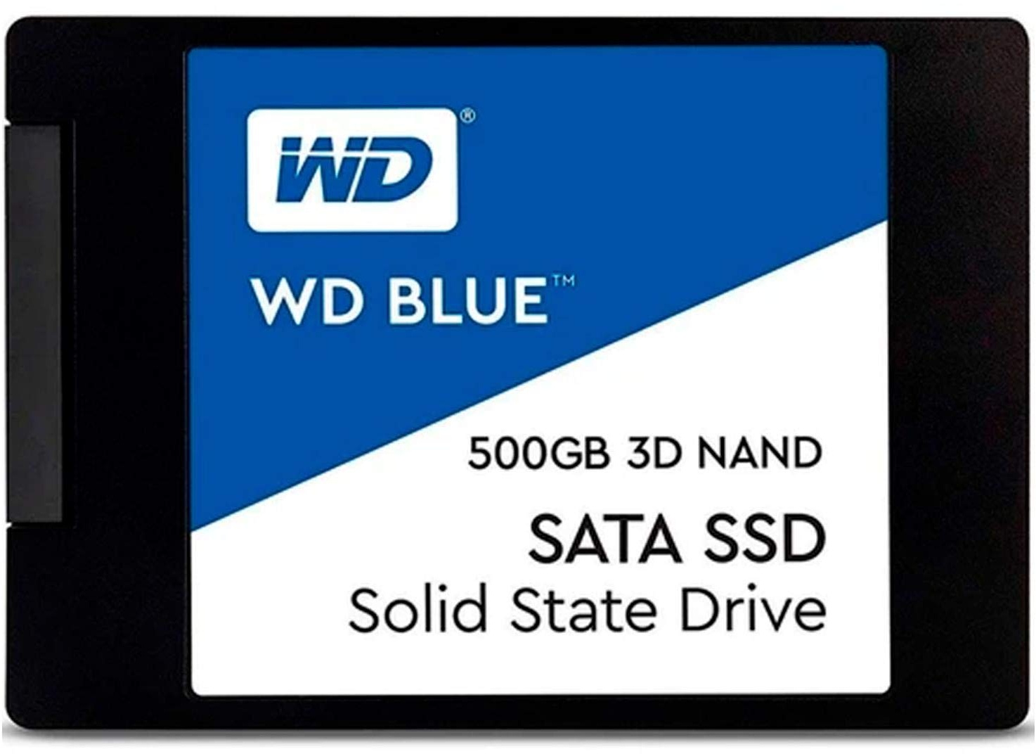 WD Blue SATA SSD 500 GB, 2,5 Zoll (interne SSD, hohe Zuverlässigkeit, Lesevorgänge bis zu 560 MB/s, Schreibvorgänge bis zu 530 MB/s, stoßsicher und WD F.I.T. Lab-zertifiziert)