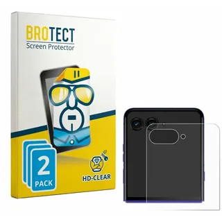 2x Für Motorola Razr 70 Ultra (Hinteres Display) Schutzfolie BROTECT Displayschutz Display Schutz Folie Klar Transparent