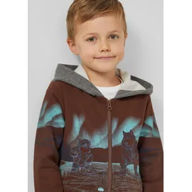 s.Oliver Kapuzen-Sweatjacke Brown 116