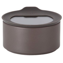 NEOFLAM® Vorratsdose FIKA One Keramik Vorratsdose 420ml - Forest Grey, Keramik, Silikon, (1-tlg)