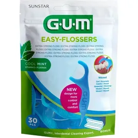sunstar GUM Easy-Flossers Zahnseide Sticks gewachst mint 30 St