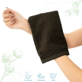 hammetex Handtuchset 15 x 22 cm braun 2 St.