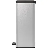 Curver Duo Tretmülleimer Deco 26L+26L Silbern - Silber